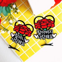 어버이날 카네이션 머리핀 브로치, 할아버지 사랑해요