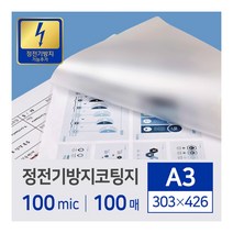 카피어랜드 정전기방지 코팅지/필름 A3/100mic/100매/303x426, A3
