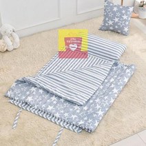 어린이집 낮잠이불세트 분리형 일체형 블루진 가방포함 알러지케어