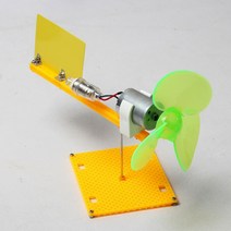 소형발전기 비상발전기 제네레이터 소형 풍력 터빈 모델 DIY 키트 마이크로 발전기 DC 모터 + 블레이드 LE, 한개옵션0