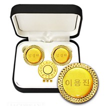 자코비안 순금 볼마커 세트 독수리(이글) 볼마크 골프티, 01.순금 볼마커세트