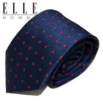 [ELLE HOMME] 엘르옴므 실크넥타이 - 체크메이트 네이비레드 8cm