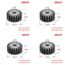 유성기어 전기자전거부품 2모드 10 T-25 T 45 # 스틸 메탈 스퍼 기어 모듈 모터 휠 치아-25 치아 1 개, 06 15 Teeth_01 1 Pcs