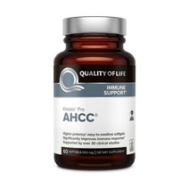 Quality of Life 프리미엄 AHCC 천연 버섯 추출물 균사체 600mg 60캡슐