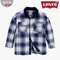 리바이스키즈 가을을 멋스럽게 코디할~@@ 빅체크 자켓형셔츠 코듀로이 카리셔츠 V213SH107P NA 동수원점