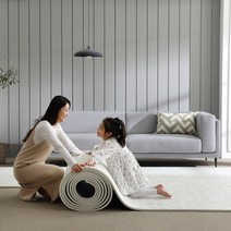 삼바텍 PVC 층간소음방지 롤매트 15mm 폭 140cm x 길이 5m, 테라조