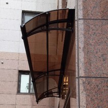 캐노픽스 350x1000 창문 처마 현관 비가림막 어닝 캐노피 설치 전문시공점, 블루, 블랙, 은백색(기본색상)