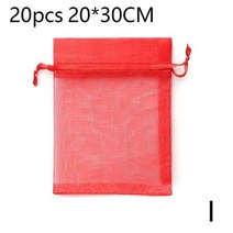 딸기 포도 과일 그물 메쉬 야채 보호 가방 20 개 해충 방제용 조류 정원, 09 red20x30CM