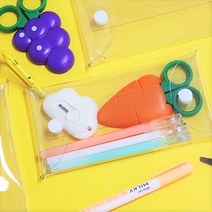 PVC 투명필통 대학생 직작인 펜슬 펜파우치
