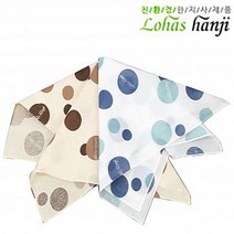 로하스 물방울 손수건 닥나무 원료의 한지를 이용한 섬유 우수한 착용감 따뜻 통기성 한지 자연 패션
