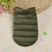 큰강아지옷 Warm Pet Dog Vest Clothes Chihuahua Pug Clothing Jacket Autumn Winter Coat Outfit For Sma, 01 Green_06 XXL
