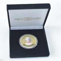 기념주화 금화 수집 엘리자베스 여왕 2 세 도금 금속 기념 선물 상자 동전, 11 gold gift box