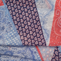 쉬폰 원단 패턴 스카프 원피스 요루 쉬폰 천, 쉬폰 U8341, 1개