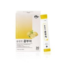 [1+1행사]슬림핏 레몬맛 콤부차30포 유통기한23년7월28일 레몬 홍차 22종혼합유산균함유 난소화성말토덱스트린 프락토올리고당, 6개