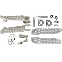 바이크 오토바이 발판 야마하 앞뒤 YZFR1 2002011 YZFR6 2003 2004 2005 2006 2007 2008 2009-2012 YZF R1 R6, [01] Front Rear White