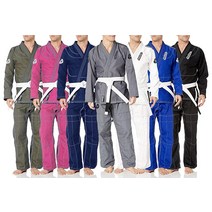 REEVO Guard 성인용 초경량 BJJ 도복 - 브라질 주짓수 유니폼 무료 화이트 벨트 포함 블루 A5
