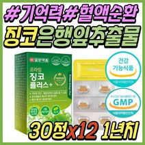 일양약품 기억력 감퇴 노화 개선 증진 은행잎 추출물 징코 빌로바 브레인 두뇌 뇌 건강 기능 식품 혈액순환 혈행 관리 케어 보조제 부모님 어르신 시니어 할머니 할아버지 노인 노인성