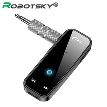 USB 동글 키락 락키 LOCKKEY2in1 블루투스 5.0 송신기 수신기 잭 무선 어댑터 3.5mm 오디오 AUX 자동차 음, 01 Black
