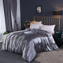 [리진] 실크 이불커버 퀸 (200X230cm), 색상:베이지