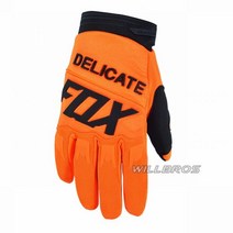 모토 크로스 레이싱 장갑 섬세한 폭스 Guantes MTB MX BMX 산악 자전거 Guants 사이클링 오토바이 남자 ATV UTV Luvas, M, Orange