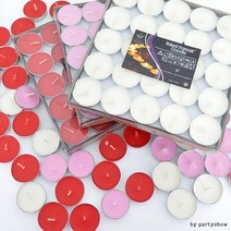 바보사랑 (티라이트초50개입2시간) 생일파티 기념일 장식소품.파티쇼, 레드