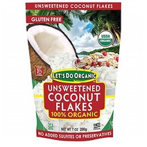 Lets Do Organic Coconut Flakes 렛츠두오가닉 코코넛 플레이크 7oz(200g) 6개, 200g