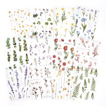 압화스티커 12종 [3151]/ 압화 플라워 꽃 다꾸 포인트 스티커 만들기 꾸미기, 05.안개꽃