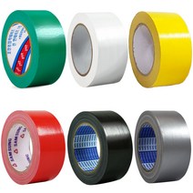 국산 청테이프 칼라 천면테이프 컬러면테이프 50mm 25M, 회색