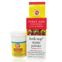 빠른 분말 애견/애묘 지혈 파우더 펫파우더 반려견파우더 반려견지혈제, 1개