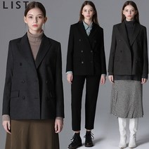 [리스트] 피크드 라펠 더블 버튼 재킷