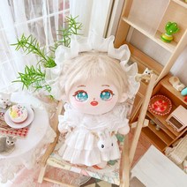 무속성솜인형 20cm 만들기 아이돌인형 DIY 제작, 스켈레톤 20cm로 업그레이드, 미카 롱헤어 케신 + 퓨어 쓰리피스 세트