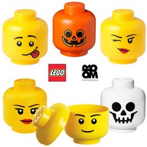 [밤나무]레고 캐릭터 헤드정리함 소형 S사이즈 6종1택, 헤드정리함 윙크(소) S사이즈