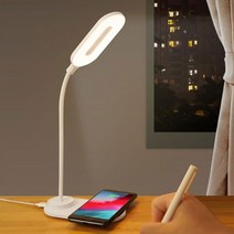 몽크로스 모던 LED 고속 무선 충전 터치 스탠드 백색광 자연광 황색광