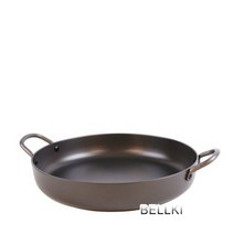 닭갈비팬 6 size * 경질 코팅 양수 볶음팬 전골팬 업소용 원형 철판 구이용, 40cm, 1개