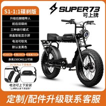 전기 자전거 배달용 가성비 이륜차 국토종주용 전동, super73 S11 더블 디스크 브레이크, 48V
