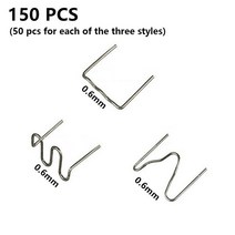 PVC 용접기 플라스틱 50 피스 핫 스테이플러 자동차 범퍼 수리 플라스틱 용접기 웨이브 도구 키트 차량용, 02 style2, 1개