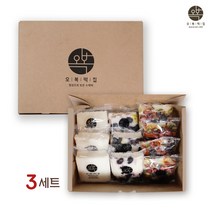 오복떡집 백설기 떡 콩설기 모듬 설기 서리태 호박꼬지 모둠떡 답례떡 답례품 아기 애기 백일떡 소량떡 이사떡 떡돌리기 개별 박스 포장 떡선물, 85g x 10개 / 3세트