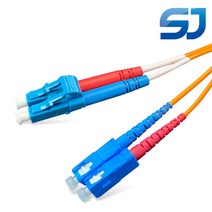 국산제조 광점퍼코드 LC-LC-MM-DP 1G 멀티모드 광패치코드, 15M