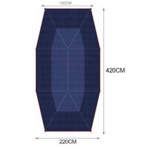 차량용 햇빛 가리개 차양막 차박용품 내차 보호 지붕, 4.8m 반자동 실버