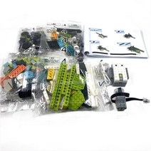 레고 호환 블럭 사각/십자블록 하이테크 스마트 블록 Wedo 2.0 45300 로봇 전원 기능 DIY 교육 학교 학생 학습 빌딩 선물, Basic Set with book+W1