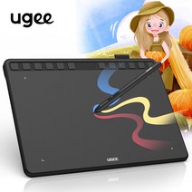드로잉패드 액정타블렛10 "그리기 펜 태블릿 UGEE S1060 그래픽 아트 패드 12 바로 가기 키/8192 스, 한개옵션0