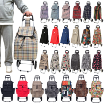 에이오더스 쇼핑카트 바퀴달린장바구니 시장바구니캐리어 접이식 손수레 핸드 카트, 07_소형패턴8종 체크곤색, 1개