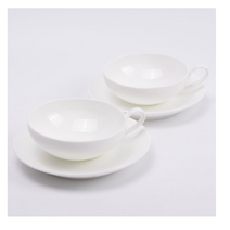 티소믈리에 본차이나 2인조 찻잔세트, 순백색, 2세트