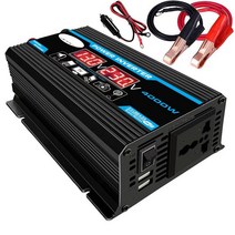 자동차 인버터 캠핑 300W 12V LED 자동차 전원 인버터 변환기 충전기 어댑터 듀얼 USB 수정 사인파, 한개옵션0