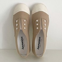 슈레나 진주포인트 여성 밴딩 슬립온 플랫 단화