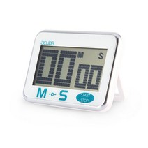 /아쿠바 디지털 타이머 TOUCH 주방타이머 제과제빵 요리 키친타이머 조리시계 스톱워치 알람 벽걸이타이머 자석부착, II옵션II, II없읍II