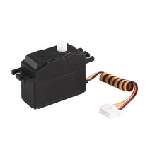 25g 플라스틱 기어 서보 4.8-6V 1/12 Wltoys 12428 RC 자동차 트럭 모델 스티어링 부품 액세서리, 한개옵션0