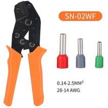 전동 충전 터미널 슬리브 유압 SR 압착기 터미널 래칫 와이어 압착 펜치 교환 다이 SN4 0.5 1.5mm2 22 16WG, 03 SN02WF