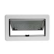 캠핑카 강화유리 창문 커튼 내장 부품 카라반 개조, 개방 1000600mm직각 이중층 밀어내기 창