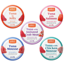 펠리코 고양이캔 5종 골라담기 참치 게살 연어 참치무스 참치치킨무스 95g, 펠리코 참치&치킨순살 무스캔 95g